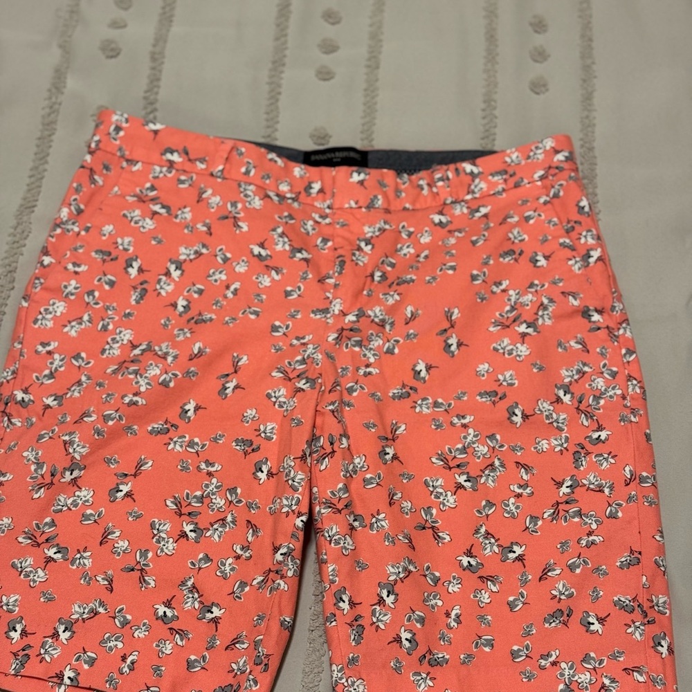 Banana Republic Woman’s  Floral Print Shorts - Coral